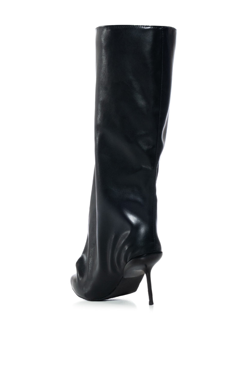 AZALEA WANG COUTURE CRAZY BLACK BOOT