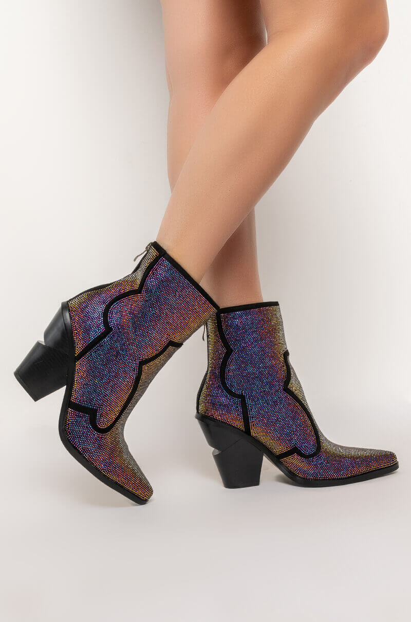 AZALEA WANG WHY SO SERIOUS CHUNKY BOOTIE IN MULTI