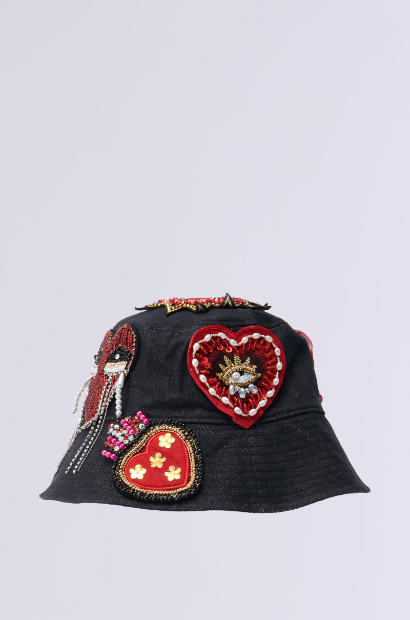 WITH LOVE PATCH BUCKET HAT