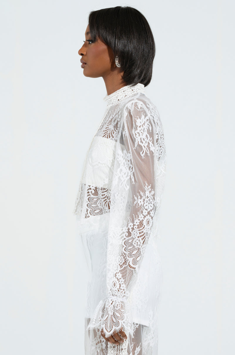 MISS ME YET LACE BLOUSE