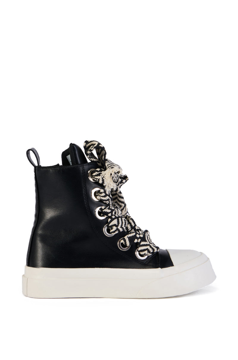 LUKKA HIGH TOP SNEAKER IN BLACK