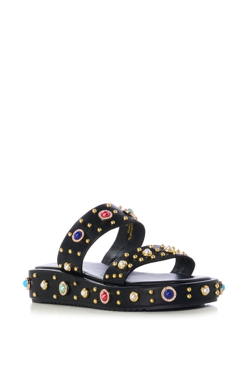 AZALEA WANG RAJAH EMBELLISHED FLAT SANDAL