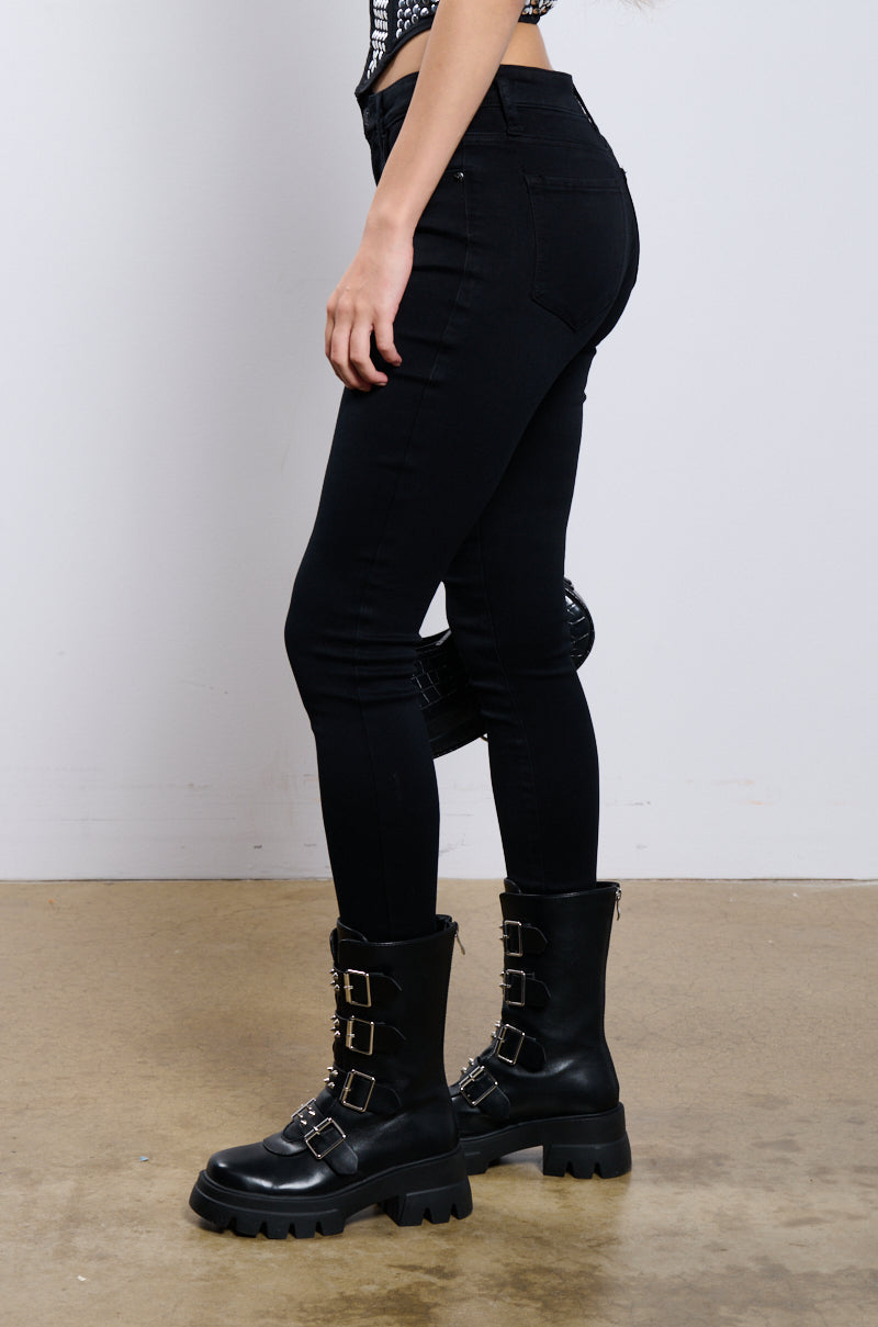 FLEX FIT EXTREME STRETCH HIGH WAISTED SKINNY JEANS