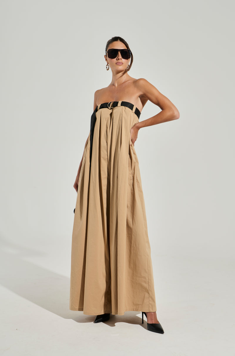 DIANE STRAPLESS OVERSIZED JUMPSUIT