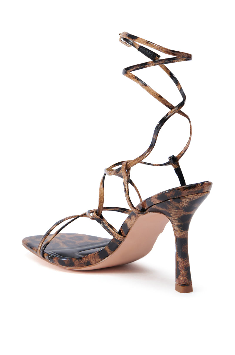 AZALEA WANG KAYLIN LEOPARD SANDAL