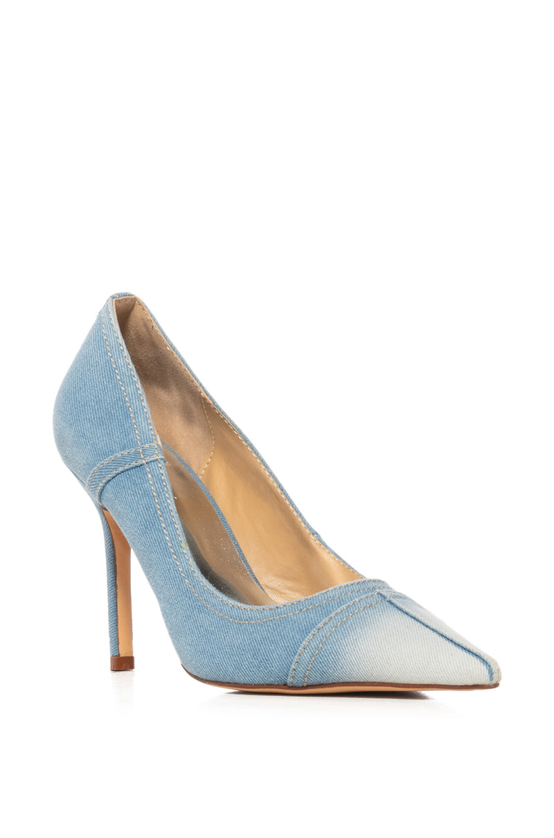 AZALEA WANG DIP N DOT DENIM OMBRE PUMP