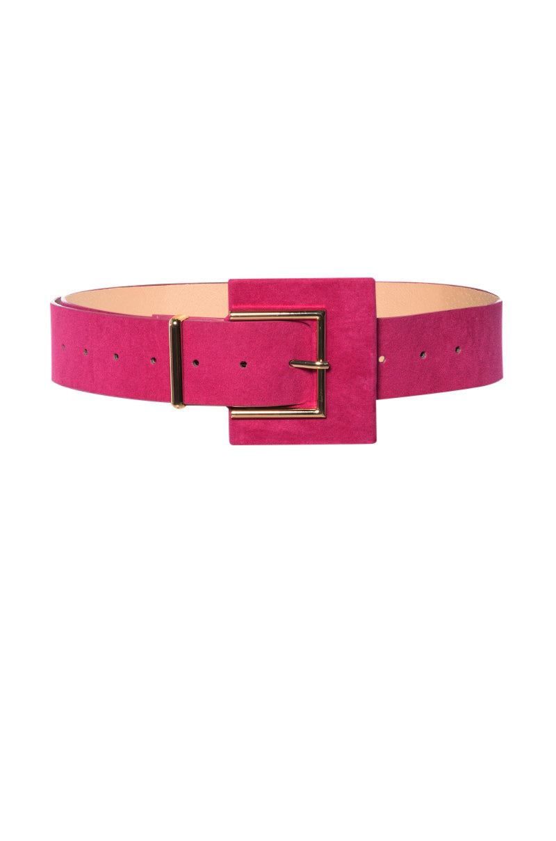 ITS A LEWK PINK SUEDE LOOK BELT