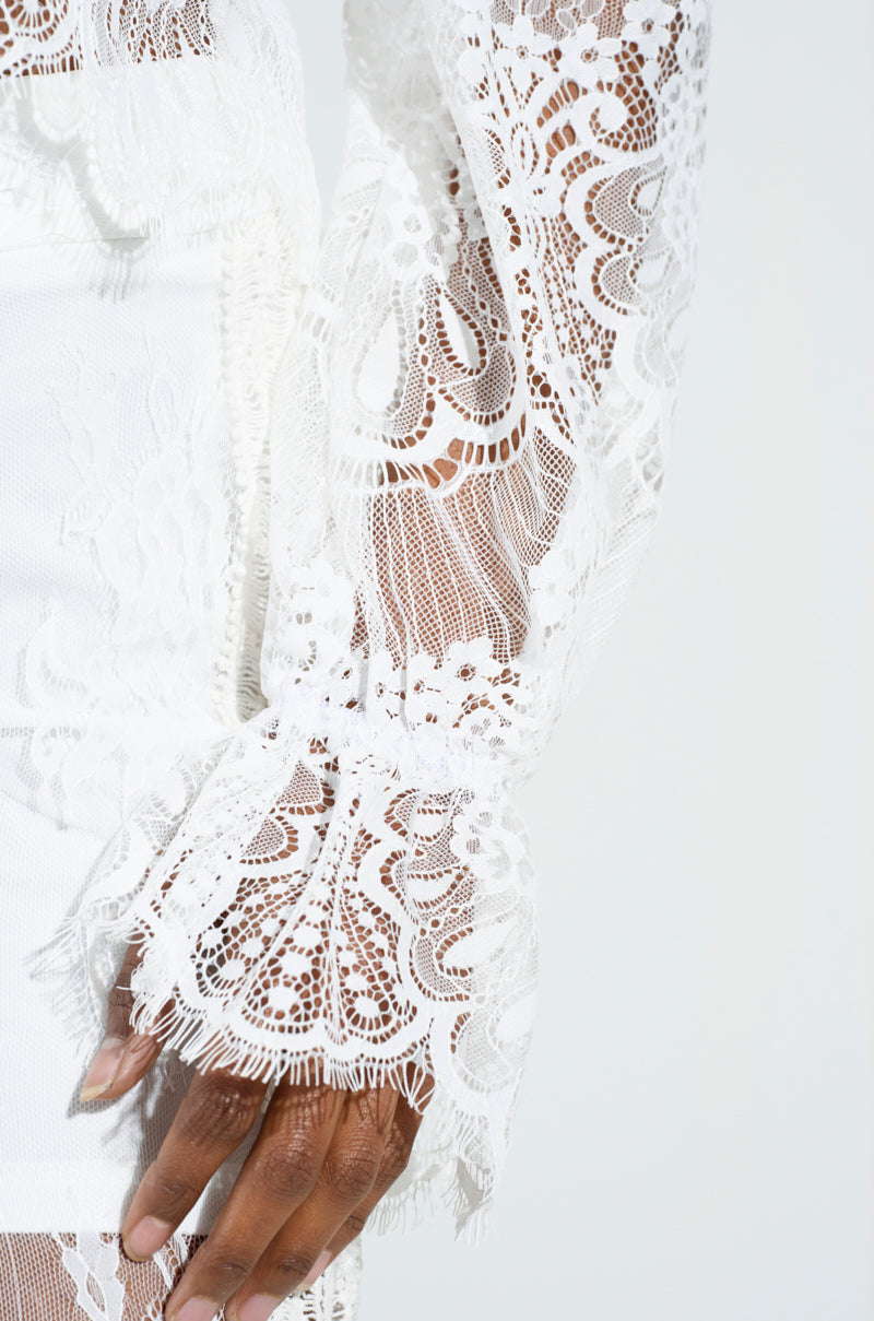 MISS ME YET LACE BLOUSE