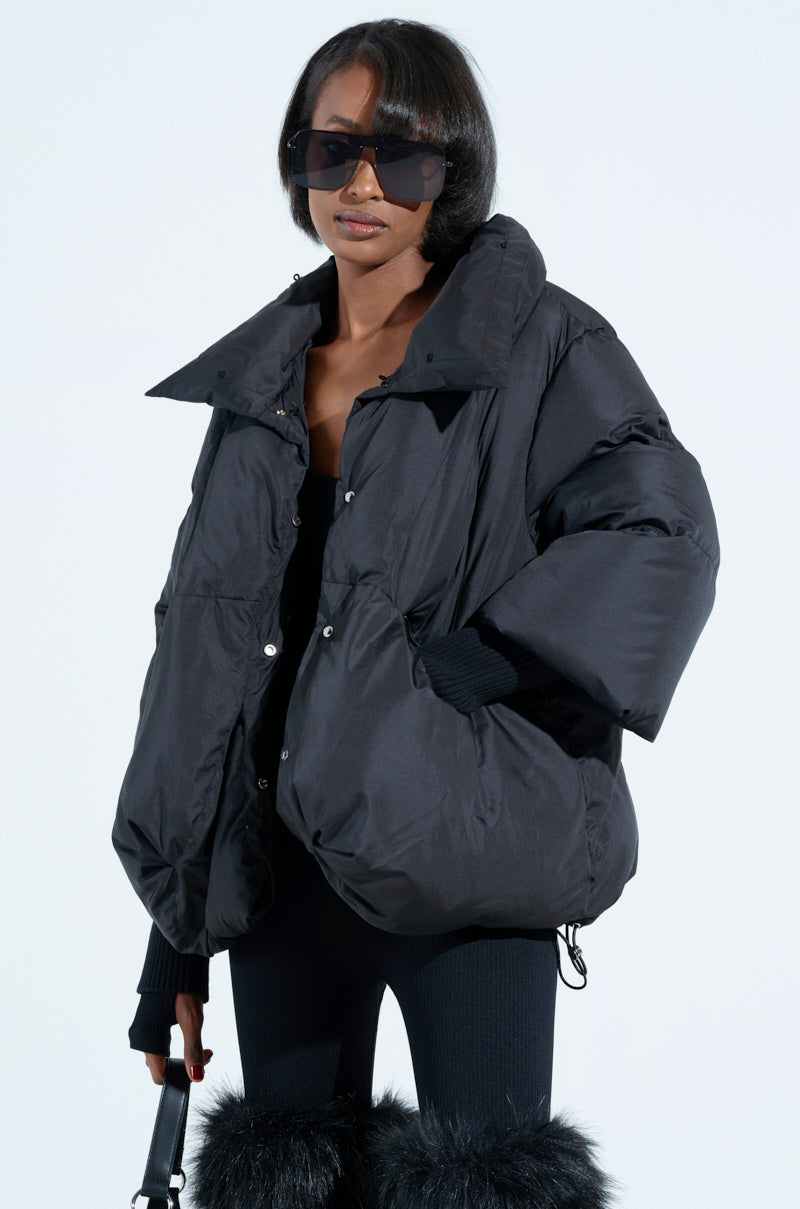 FIRESIDE FUR TRIM PUFFER