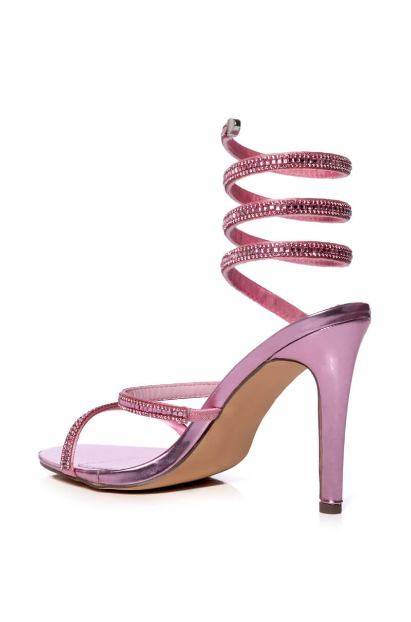 AZALEA WANG WRENLEY STILETTO SANDAL IN PINK