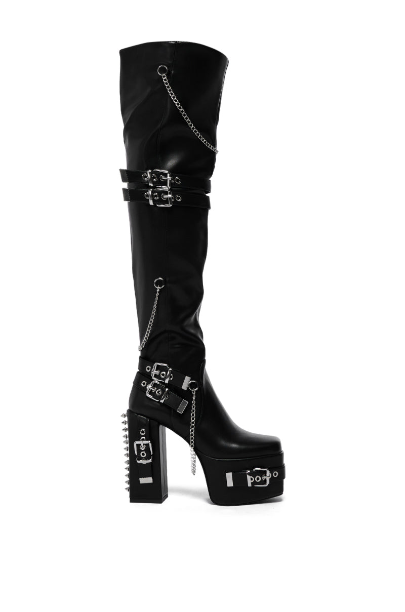 AZALEA WANG CAPTIVATE BLACK BOOT