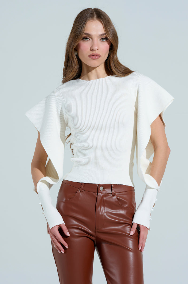 CLARISSA OPEN SLEEVE SWEATER