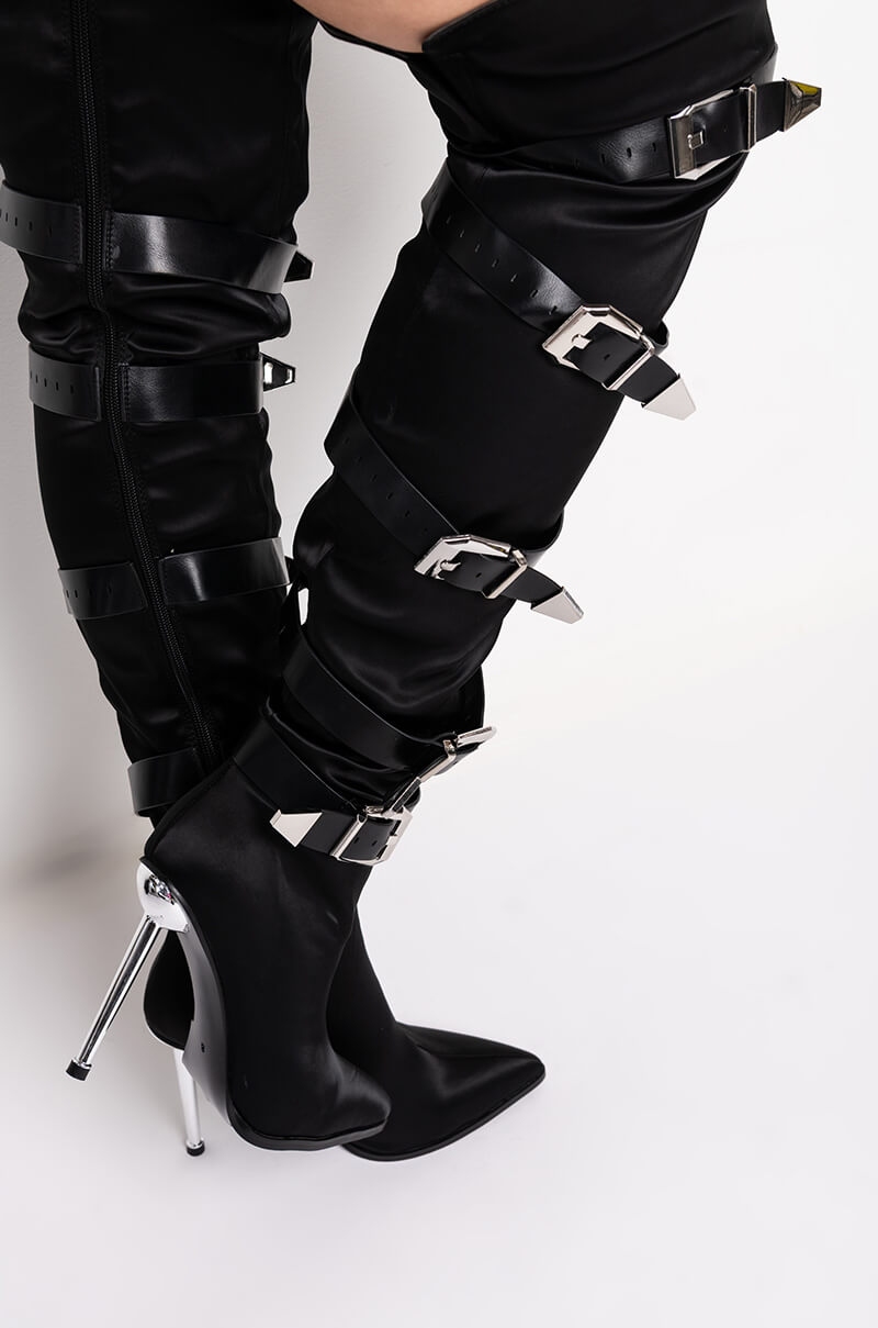 AZALEA WANG MAKE IT LAST STILETTO BOOT IN BLACK