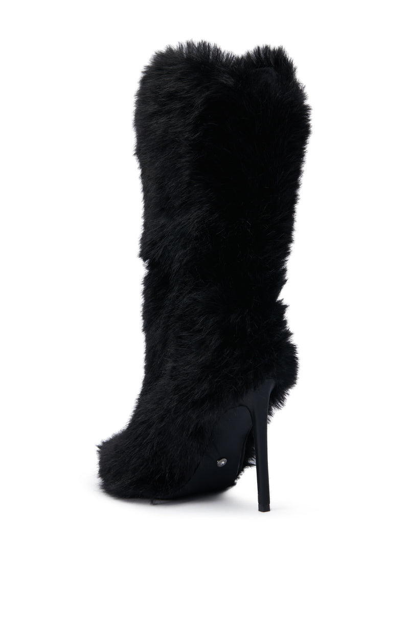 AZALEA WANG DAMOSEL BLACK STILETTO BOOTIE