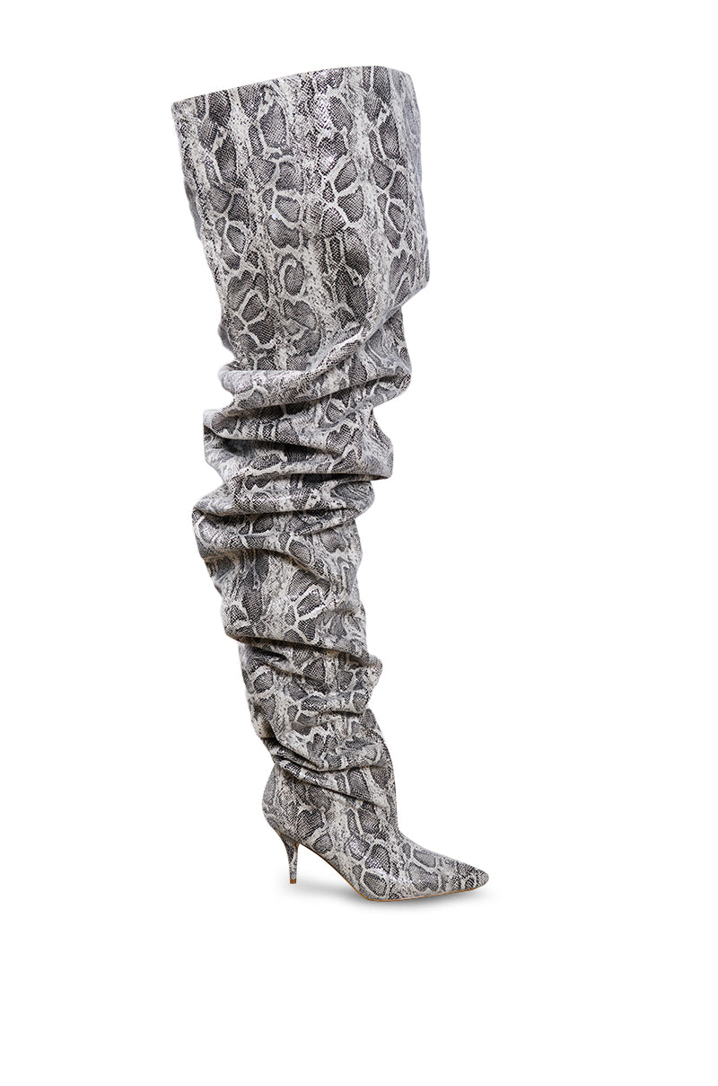 AZALEA WANG NEMY SNAKE EXTREME SLOUCH BOOT