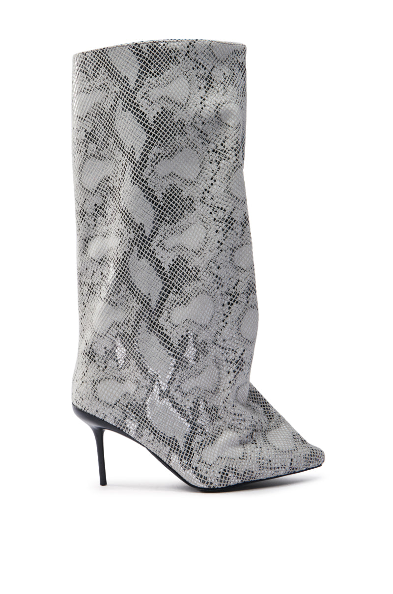 AZALEA WANG COUTURECRAZY SNAKE BOOT