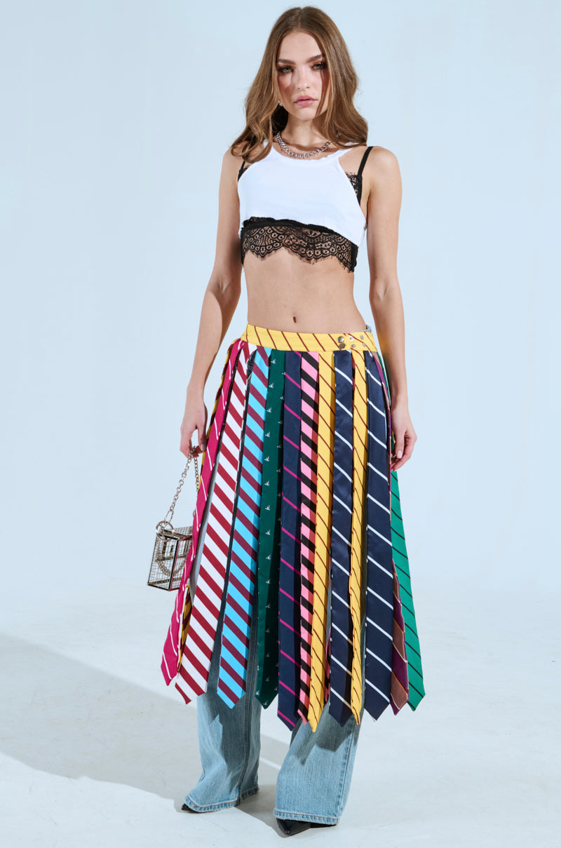 TIE ME DOWN MIDI SKIRT