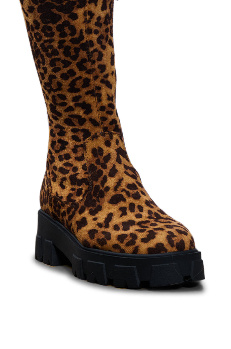 AZALEA WANG ALORA LEOPARD BOOT