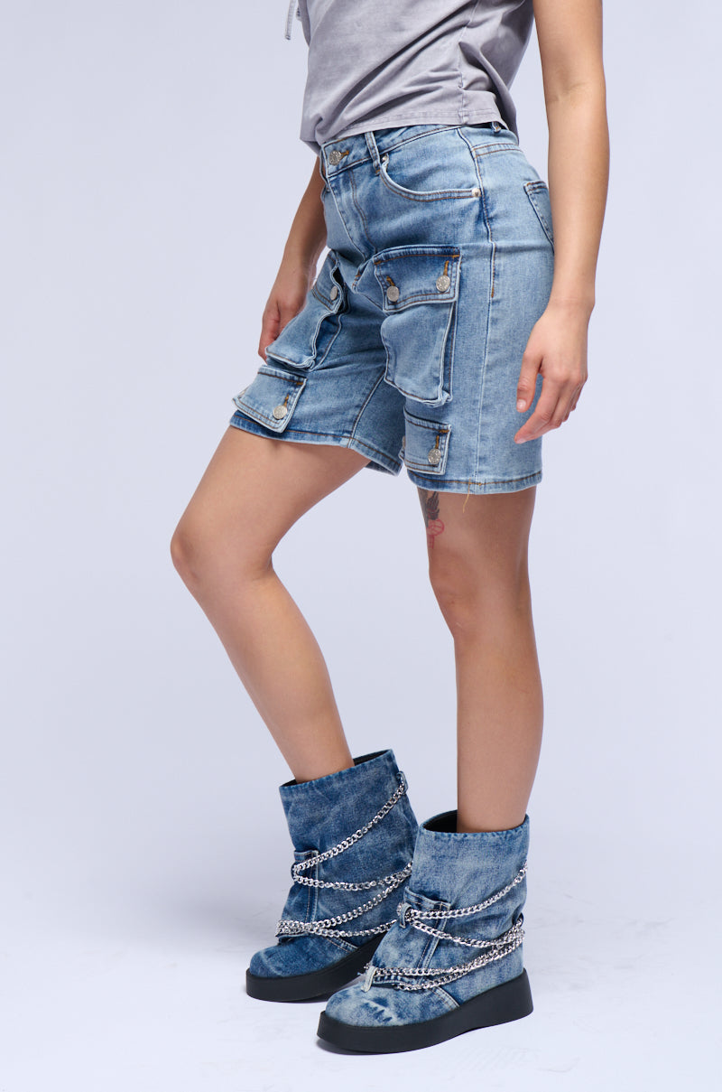 LERAY DENIM BERMUDA SHORTS