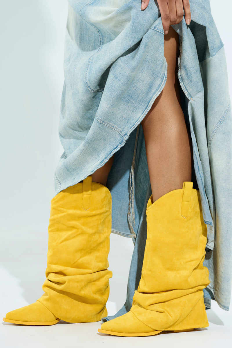 AZALEA WANG HAWKSTON YELLOW BOOTIE