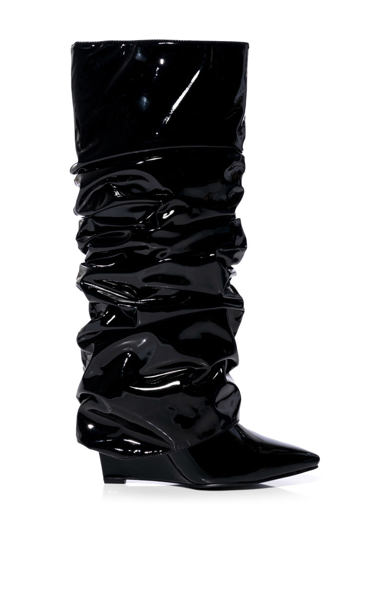 AZALEA WANG SIF WEDGE BOOT IN BLACK