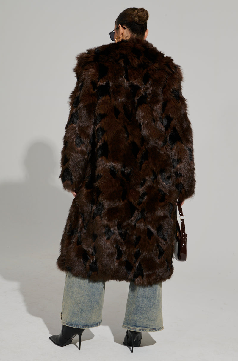 AUSTIN FAUX FUR TRENCH