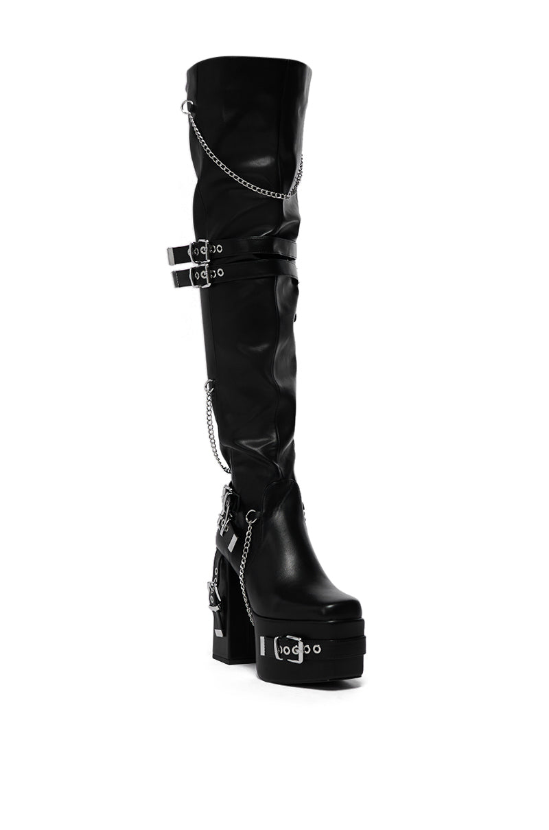 AZALEA WANG CAPTIVATE BLACK BOOT