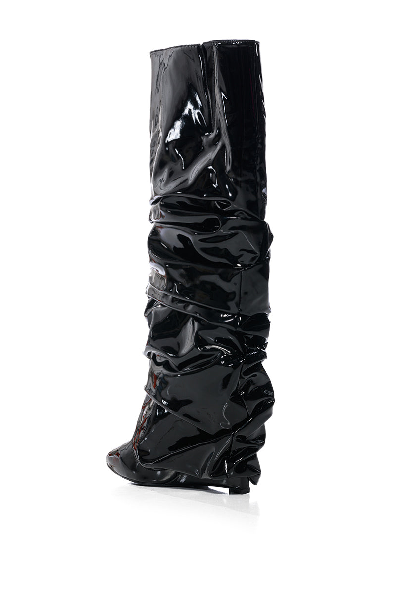 AZALEA WANG SIF WEDGE BOOT IN BLACK