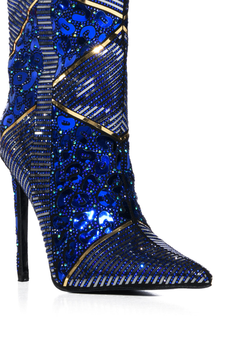 AZALEA WANG VANILLA RICH BLUE BOOTIE