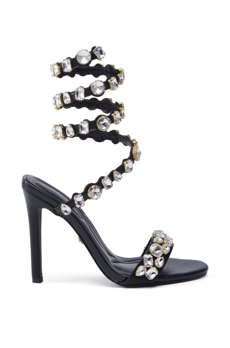 AZALEA WANG GRATIFIED BLACK SANDAL