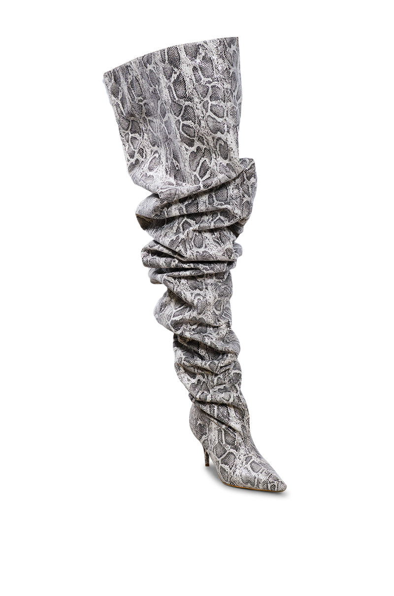 AZALEA WANG NEMY SNAKE EXTREME SLOUCH BOOT