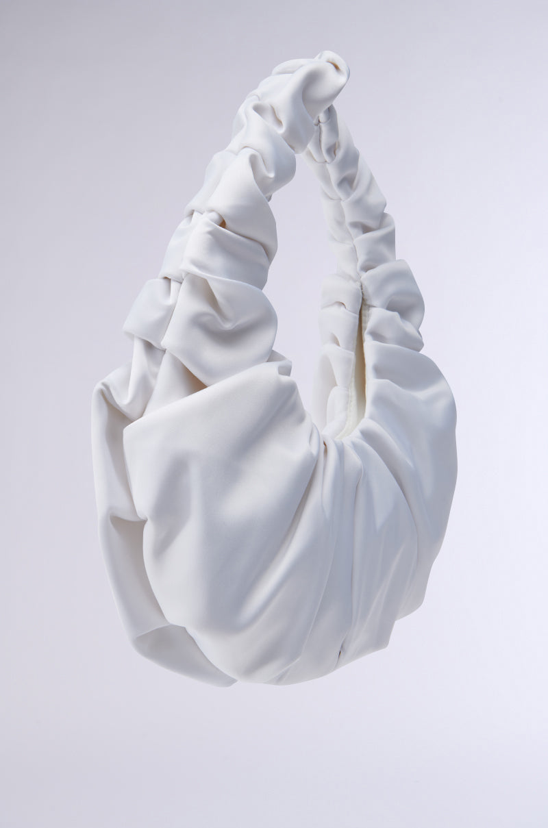 TRU SATIN RUCHED PURSE