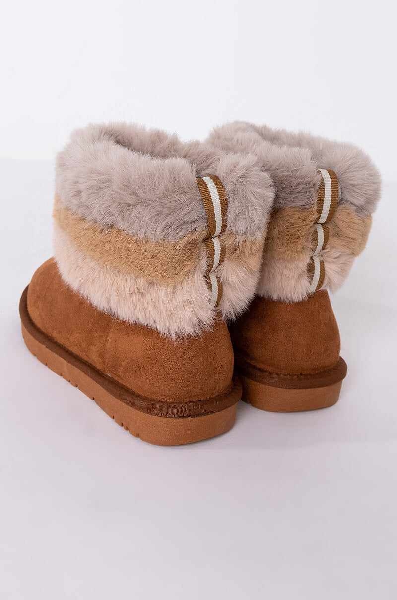 AZALEA WANG STUCK ON YOU FLAT BOOTIE IN BEIGE