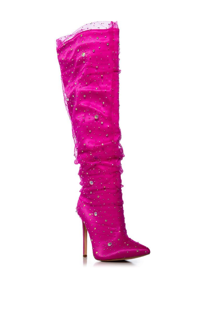 AZALEA WANG DELANIE FUCHSIA BOOTIE