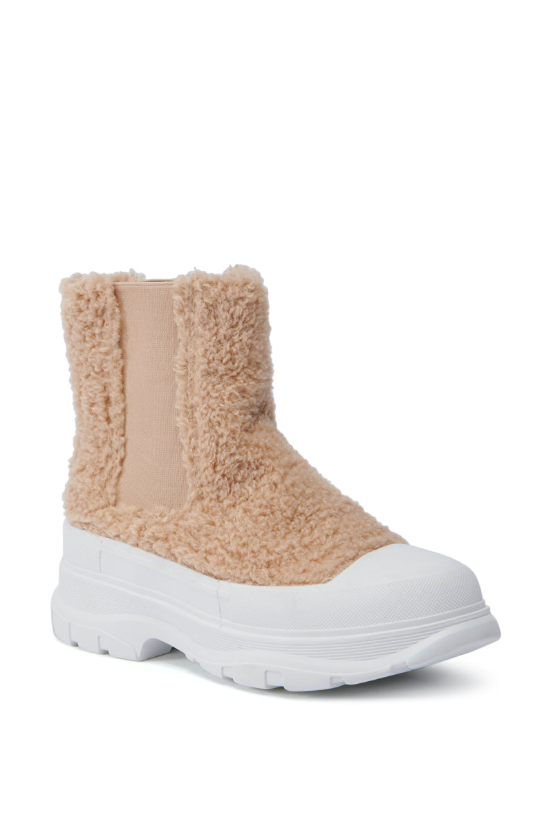 AZALEA WANG LINDIE SHERPA SLIP ON SNEAKER