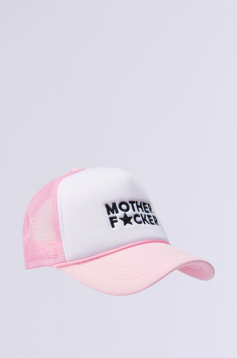 MOTHER TRUCKER HAT IN PINK