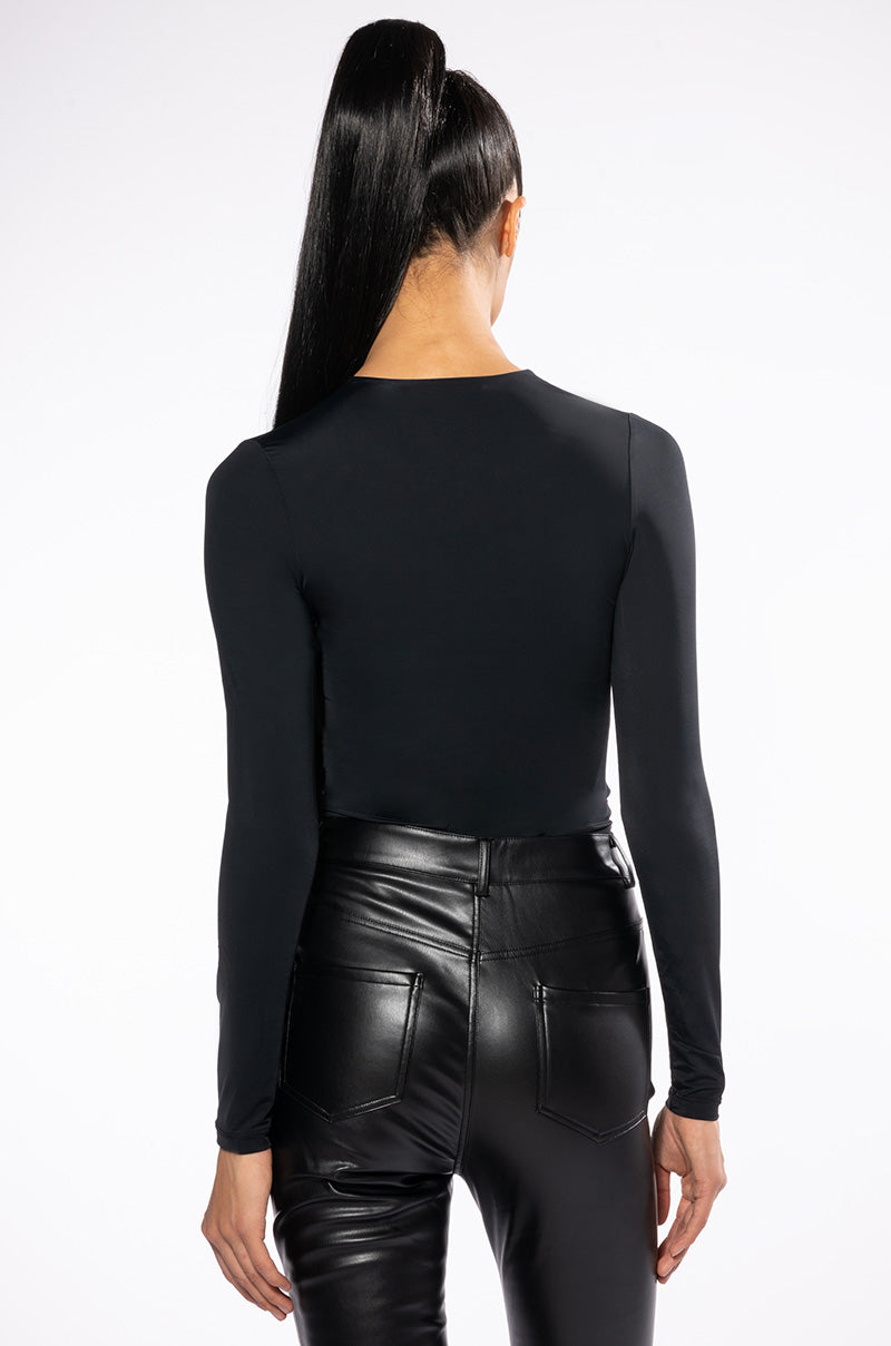 PAXTON NEW CLASSIC LONG SLEEVE DEEP V BODYSUIT