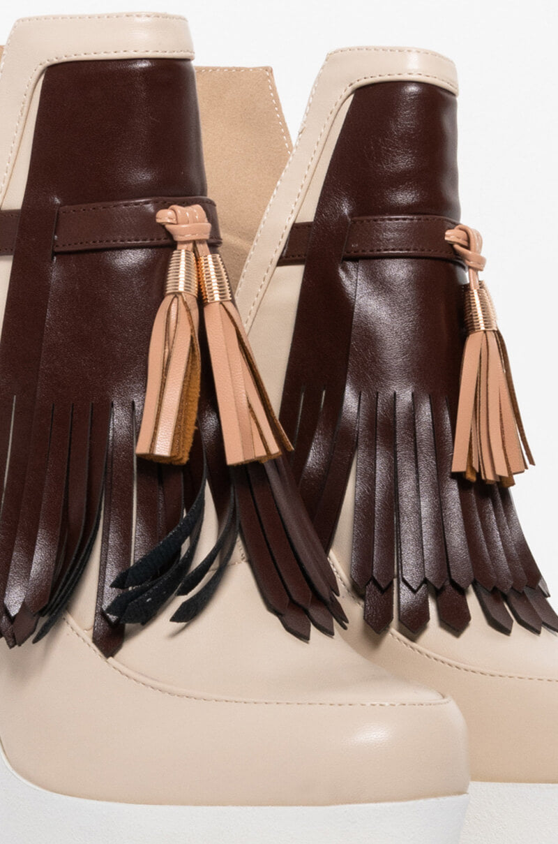 AZALEA WANG I DON'T NEED YOU CHUNKY BOOTIE IN BROWN