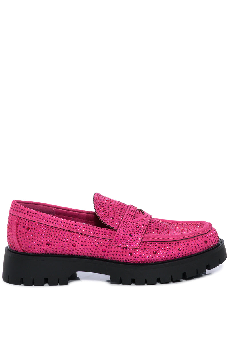 GENTLY EMBELLISHED LOAFER IN PINK