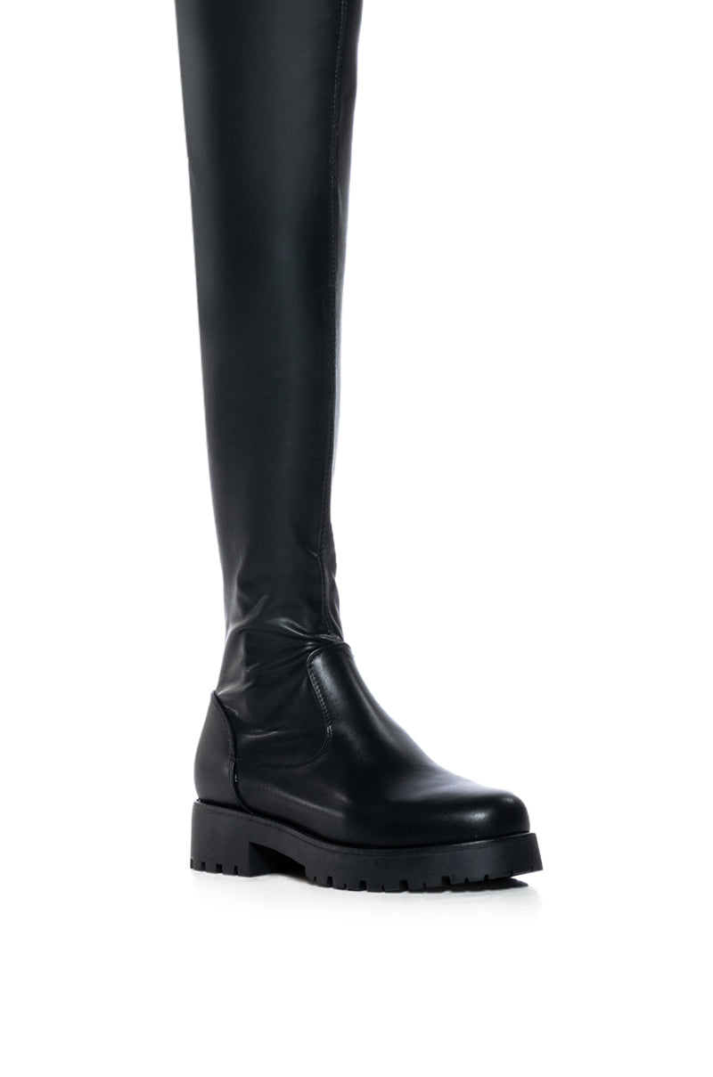 AZALEA WANG SUREVA 4 WAY STRETCH BOOT IN BLACK