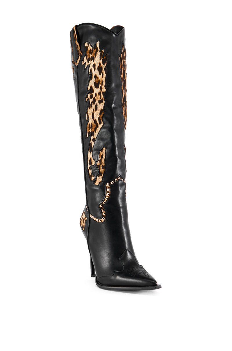 AZALEA WANG BRIGGS LEOPARD BOOT