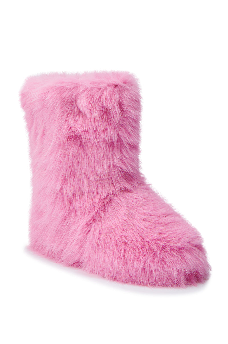 MELANIE PINK FURRY BOOTIE