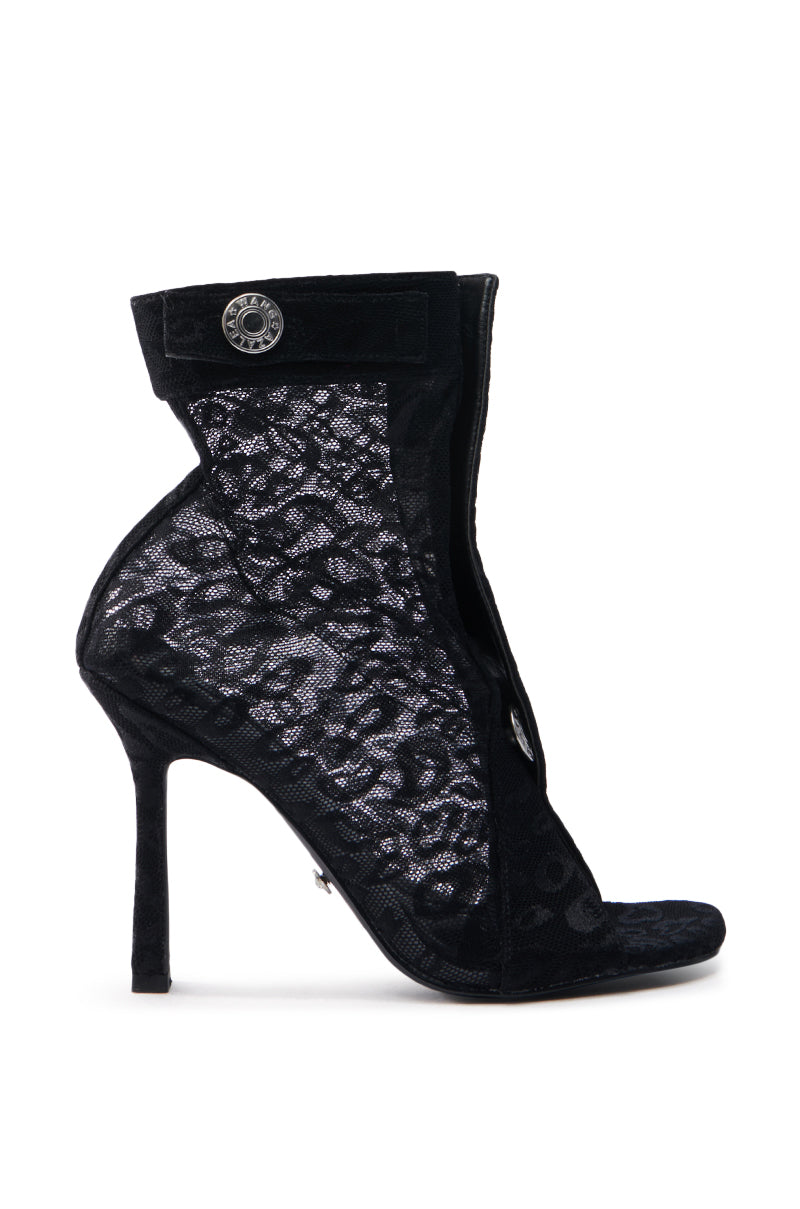 AZALEA WANG DOROTHY BLACK STILETTO BOOTIE