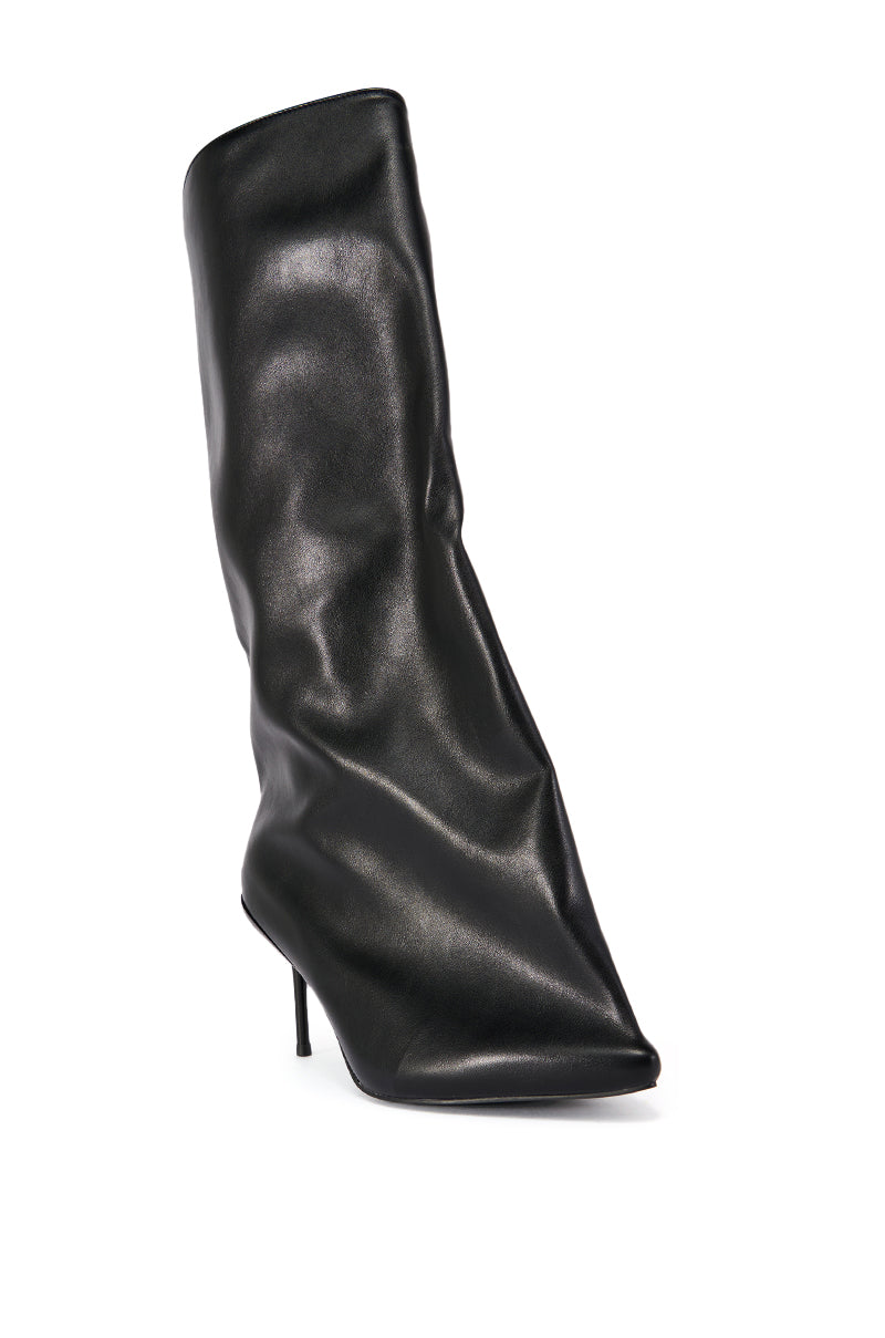 AZALEA WANG COUTURE CRAZY BLACK BOOT