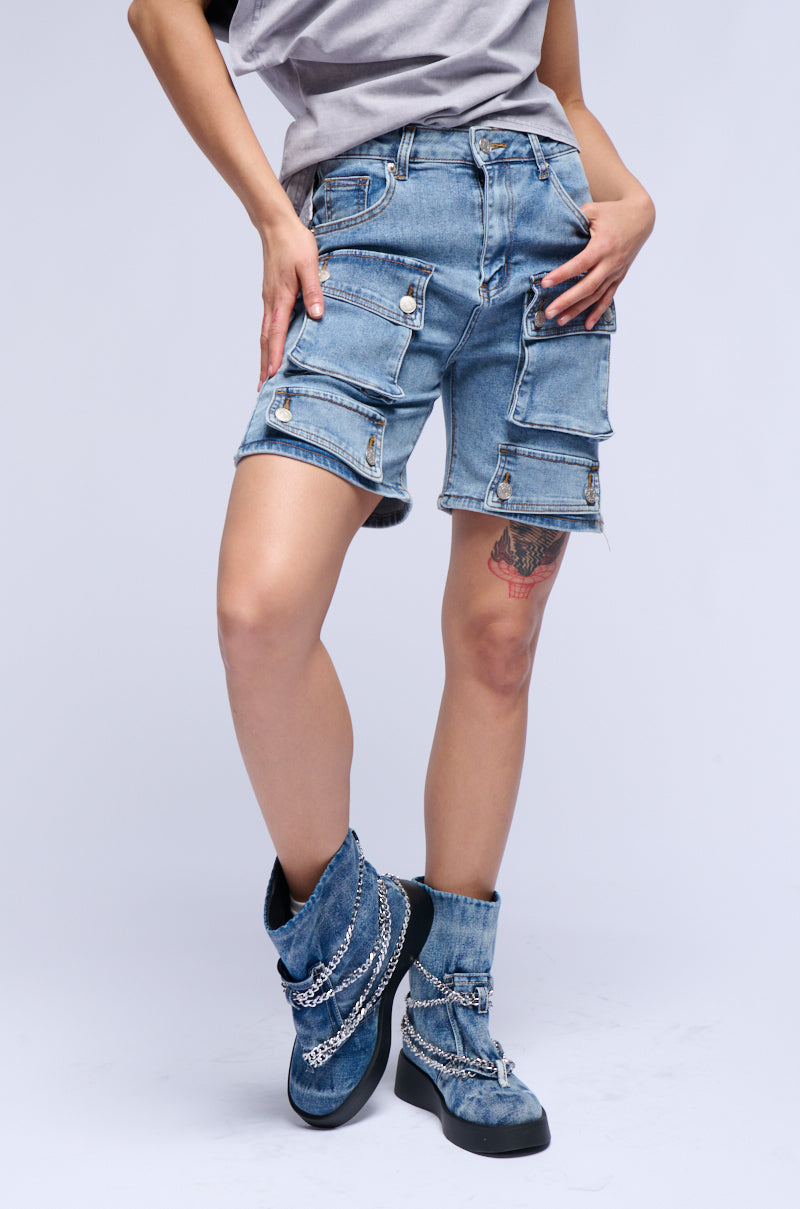 LERAY DENIM BERMUDA SHORTS