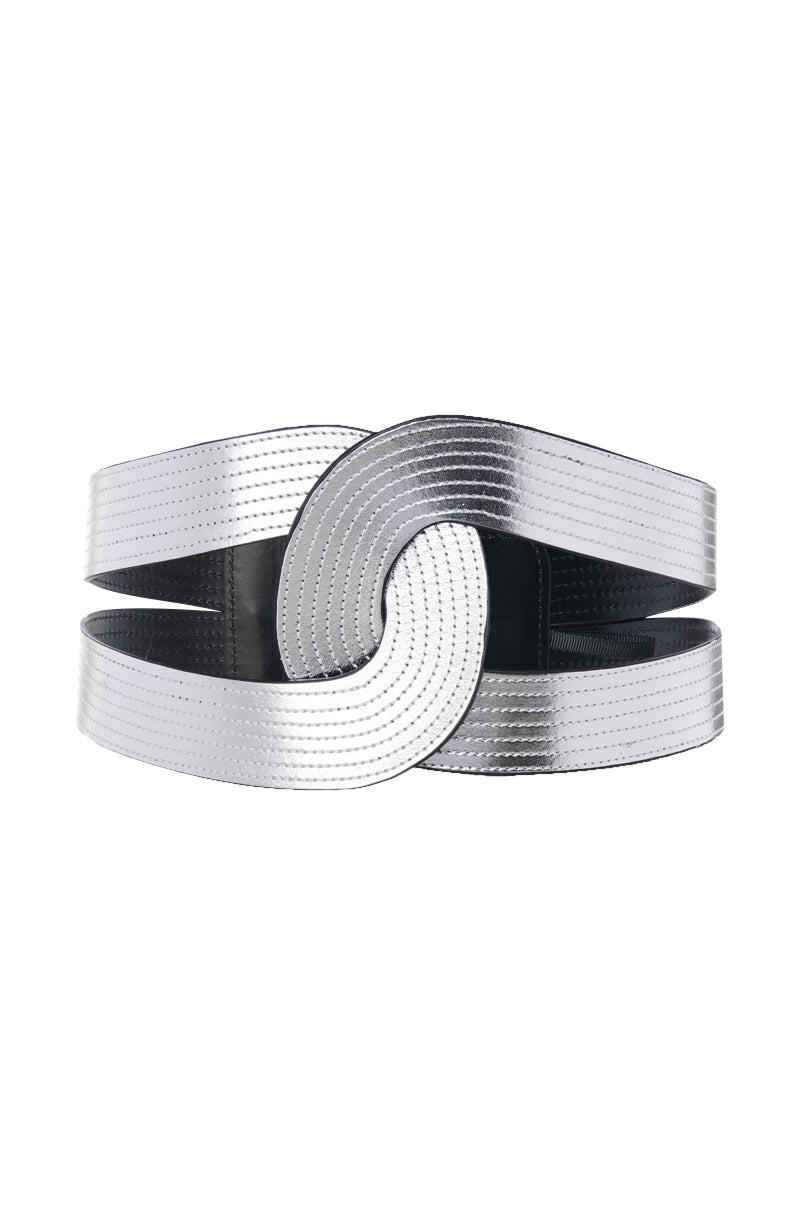 WRAPPED UP METALLIC BELT