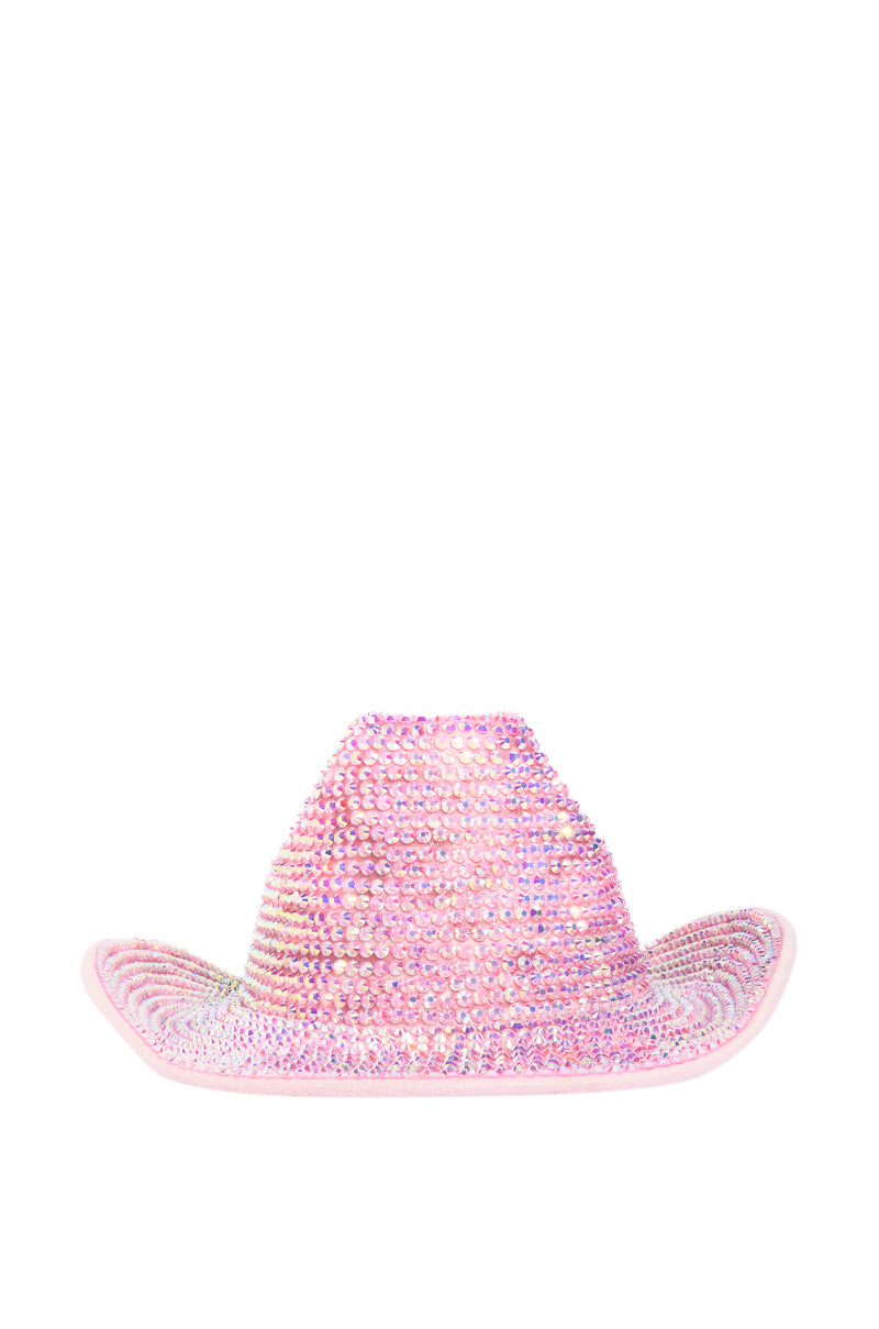 THROUGH THE NIGHT BLING COWBOY HAT