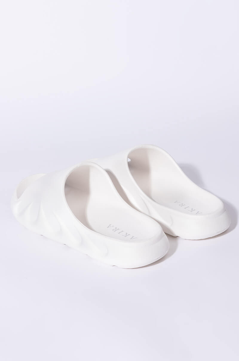 ONLY IN MY DREAMS FLAT SANDAL IN WHITE