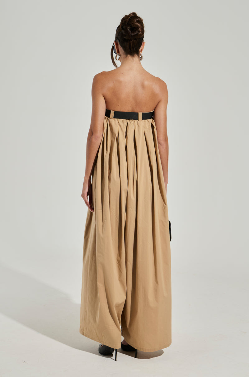 DIANE STRAPLESS OVERSIZED JUMPSUIT