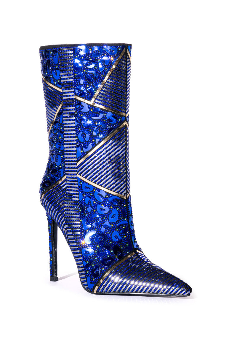 AZALEA WANG VANILLA RICH BLUE BOOTIE